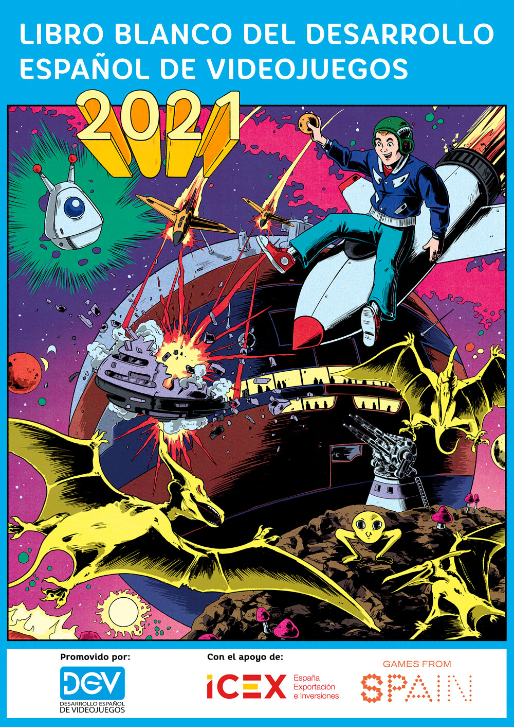 Portada del Libro blanco del desarrollo español de videojuegos 2021
